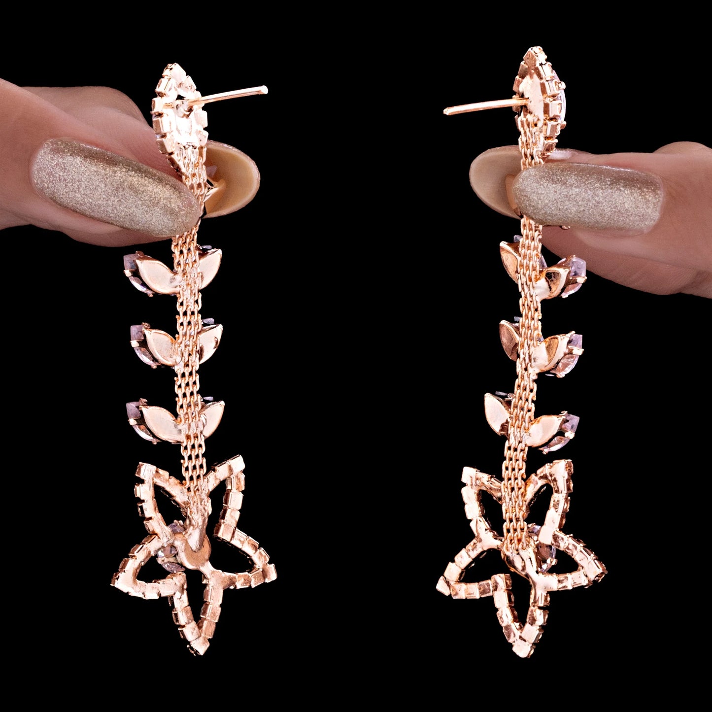 AUROZI Anti-Tarnish Crystal Danglers