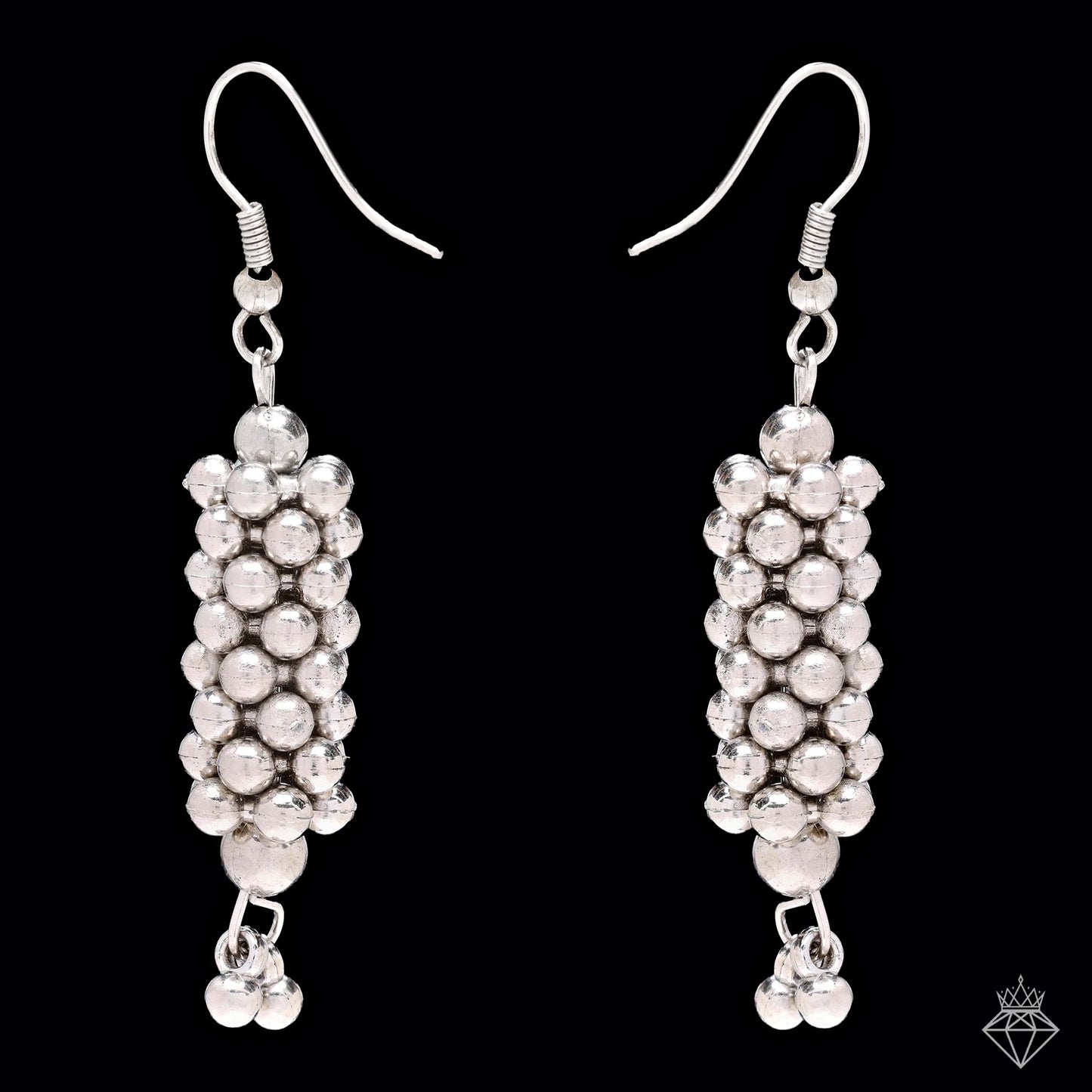 AUROZI Traditional Oxidised Silver Jewelry Set (Necklace & Earrings)