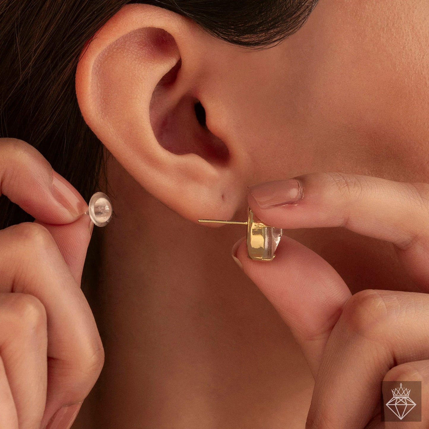 AUROZI Elegant Round Crystal Jewelry Set – Anti-Tarnish | Necklace & Earrings