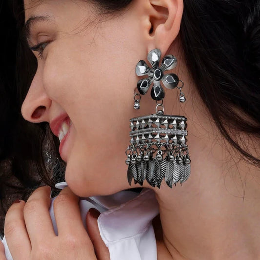 AUROZI Anti-Tarnish Flower Jhumki