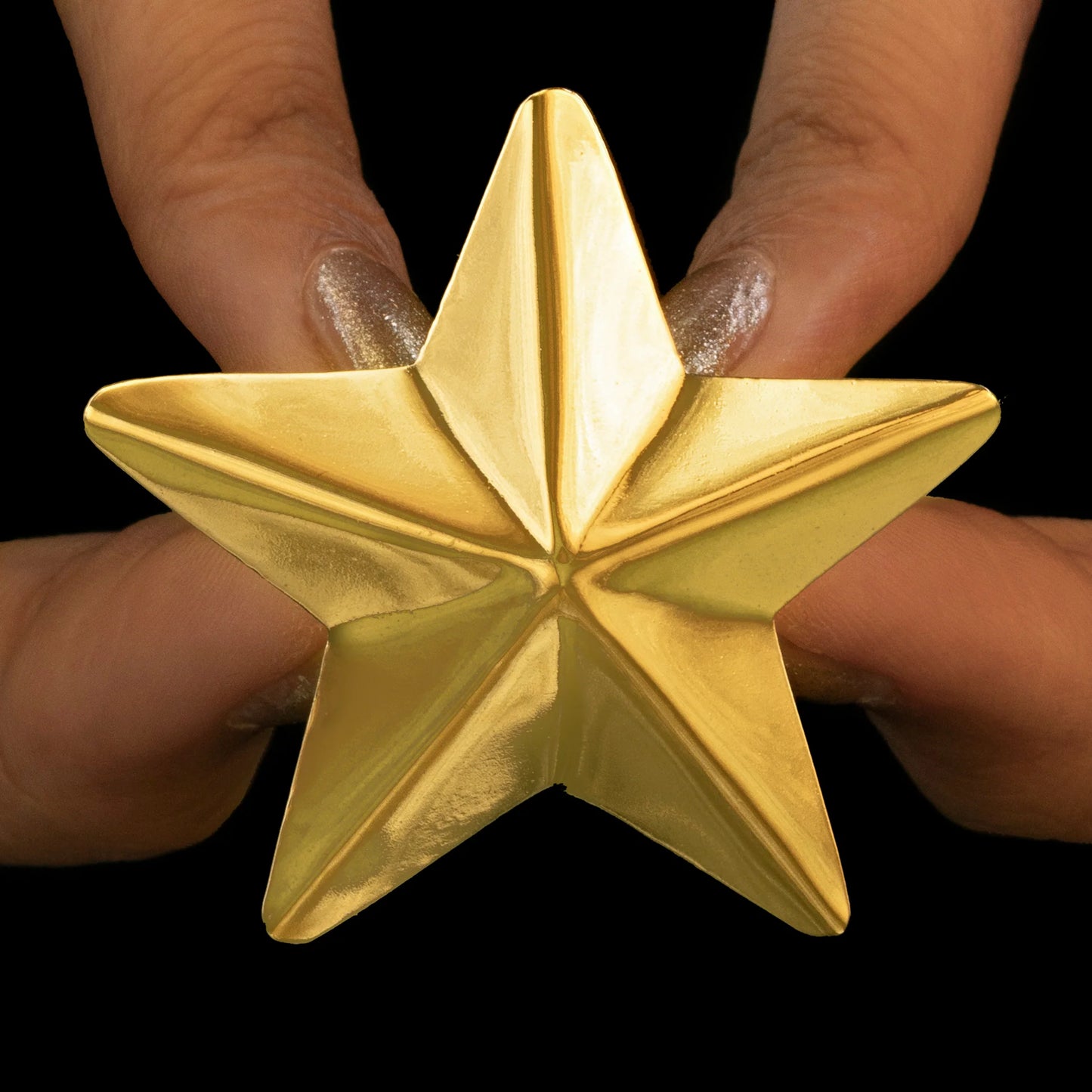 AUROZI Embossed Star Super Saver Pack Of Anti-Tarnish Premium Quality GOLD Plated WAVY Necklace Set With Earrings, Bracelet & Ring (Adjustable Size)